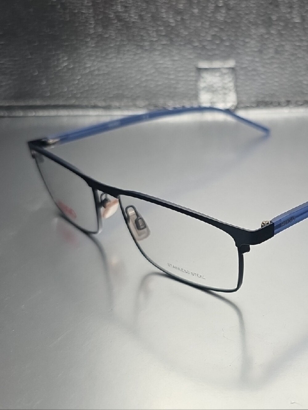 Hugo Boss Black and Blue Men's Eyeglass Frames